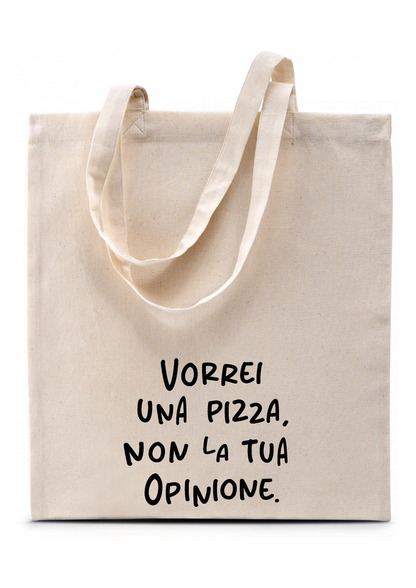 Shopper "Vorrei una pizza non la tua opinione"